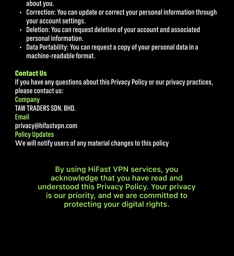 Terms of Service - Part 3